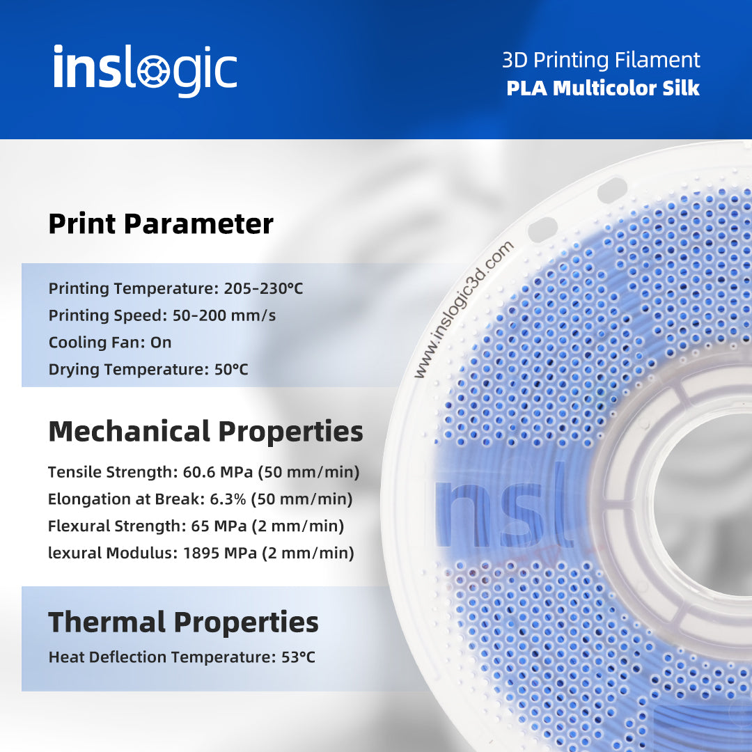 Inslogic PLA Multicolor Silk Filament