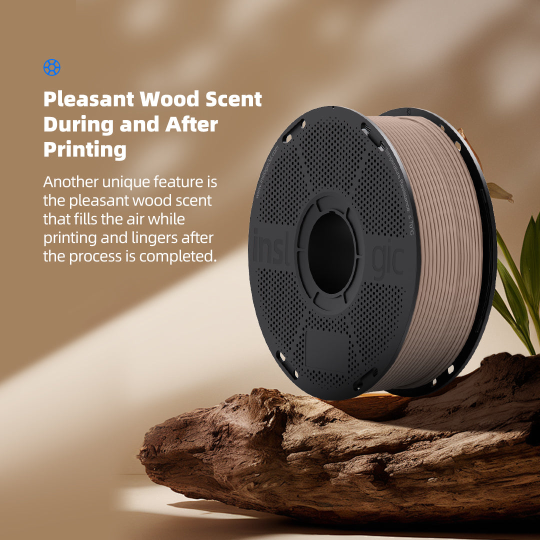 Inslogic WoodFill PLA Filament Bundle Pack 1.75 mm